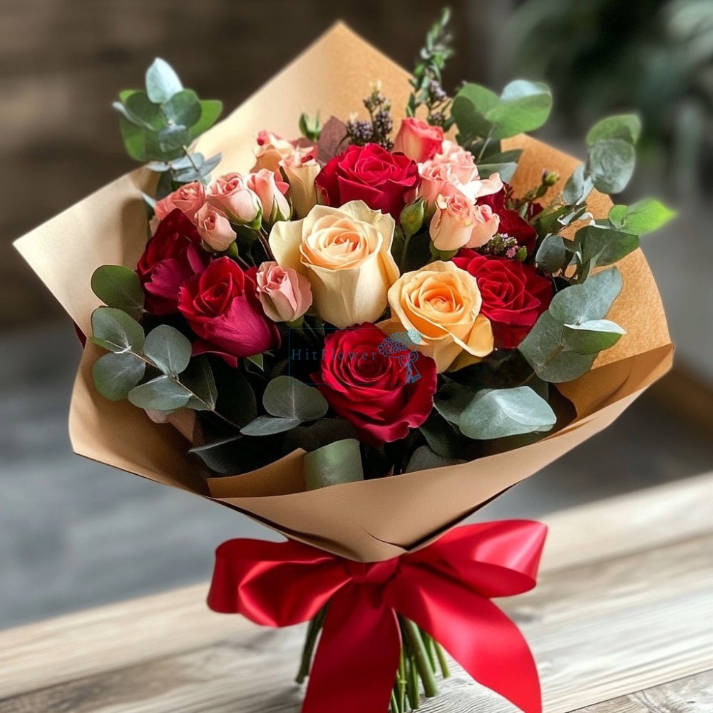 Букет роз Розовый шарм